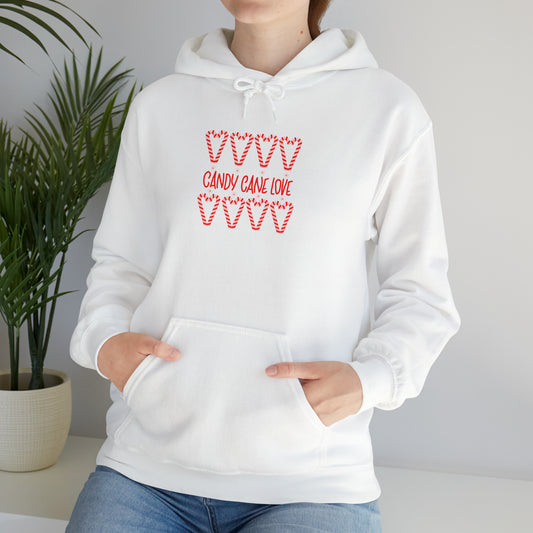 Candy Cane Hearts Unisex Heavy Blend™ Hooded Sweatshirt