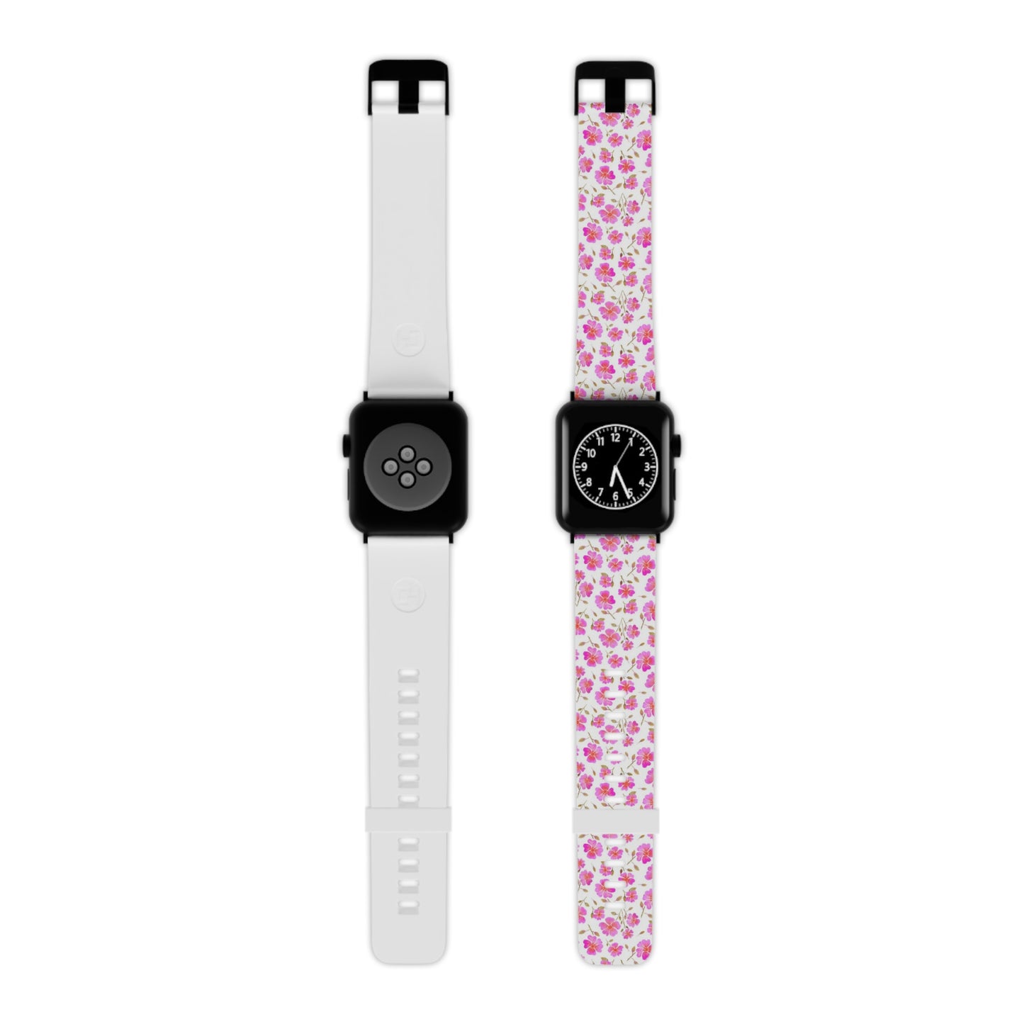 Hot Pink Wild Roses Watch Band for Apple Watch