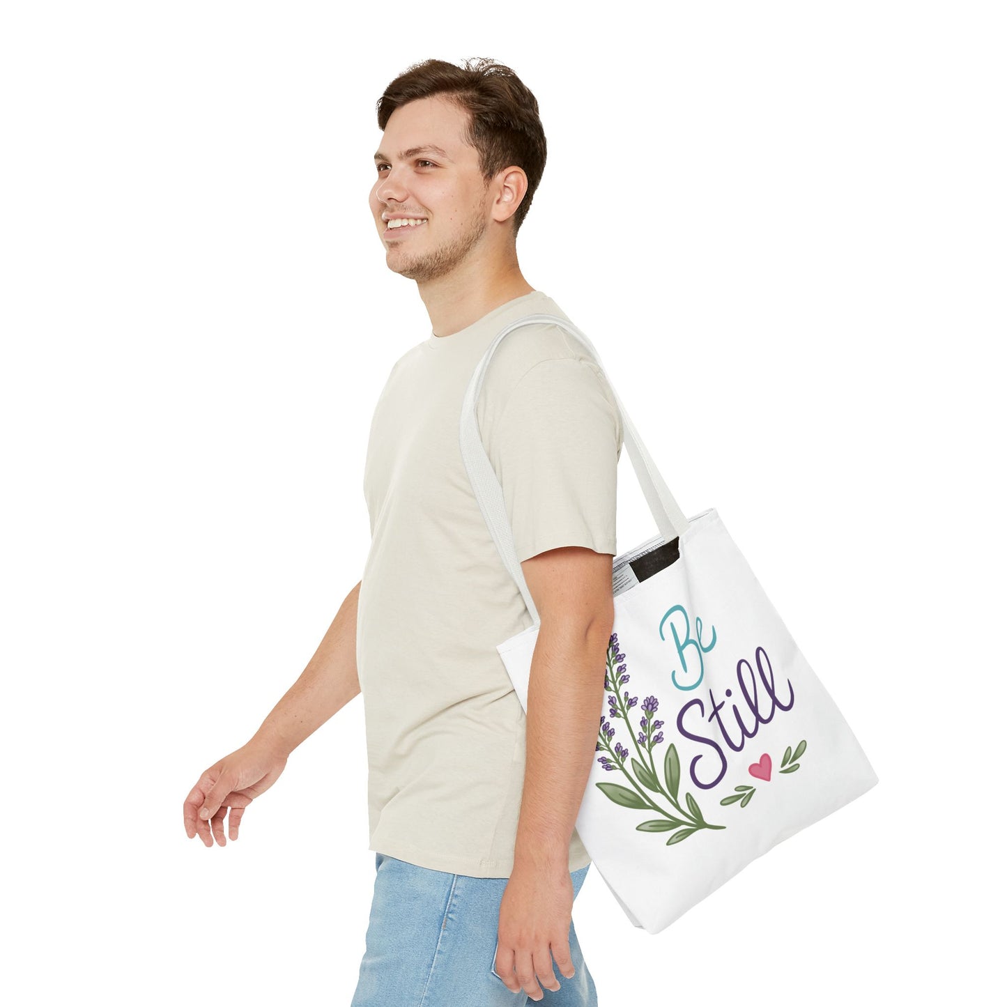 Be Still Lavender Tote Bag