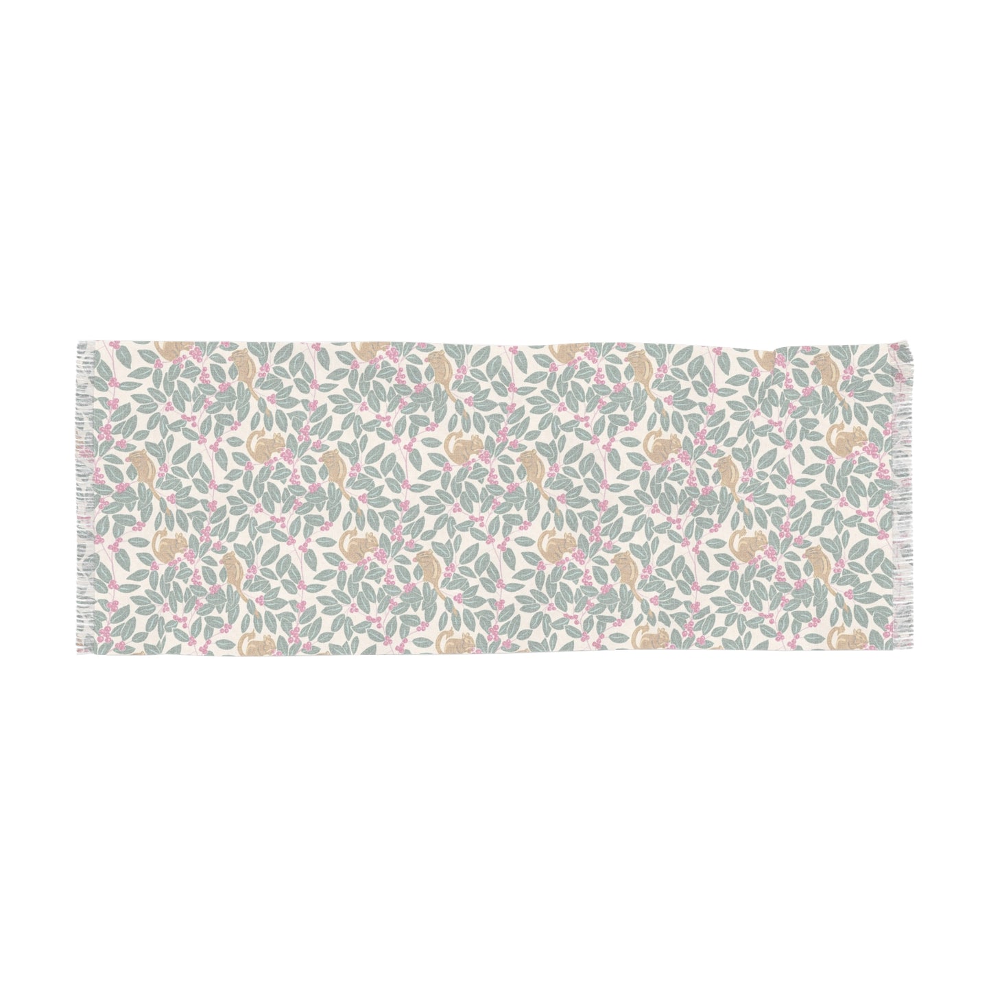 Wintergreen and Chipmunks Light Scarf