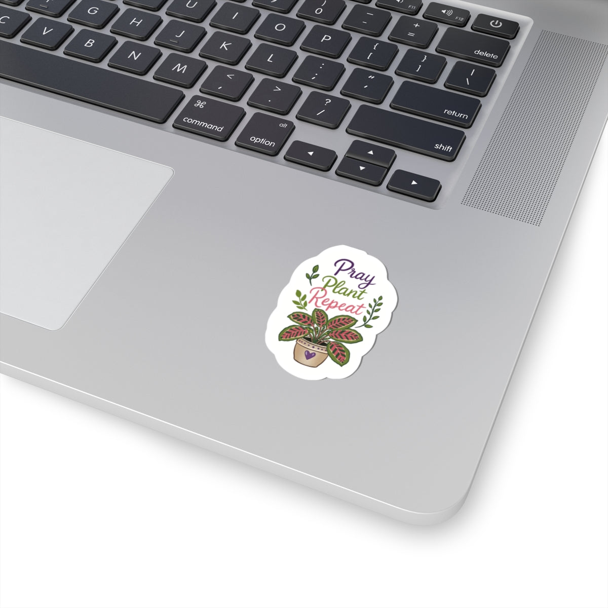 Pray Plant Repeat Sticker - Floral Potted Plant Kiss-Cut Vinyl Sticker