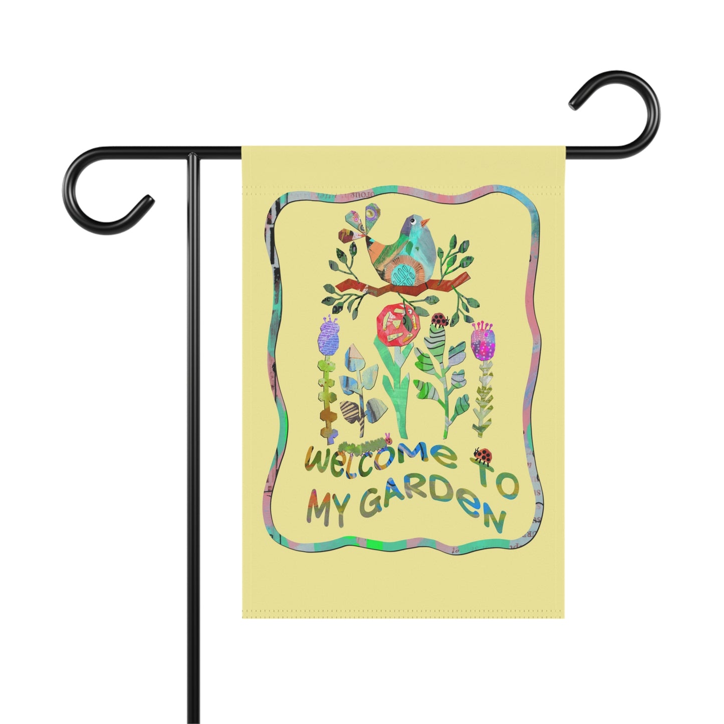 Welcome to My Garden Collage Garden Banner