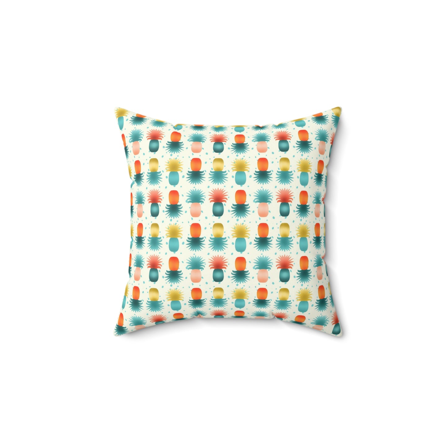 Pineapples Spun Polyester Square Pillow