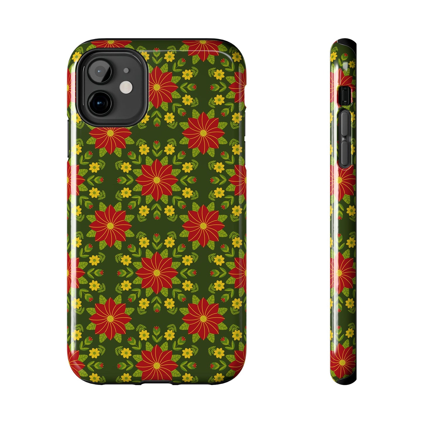 Poinsettias Tough Phone Cases