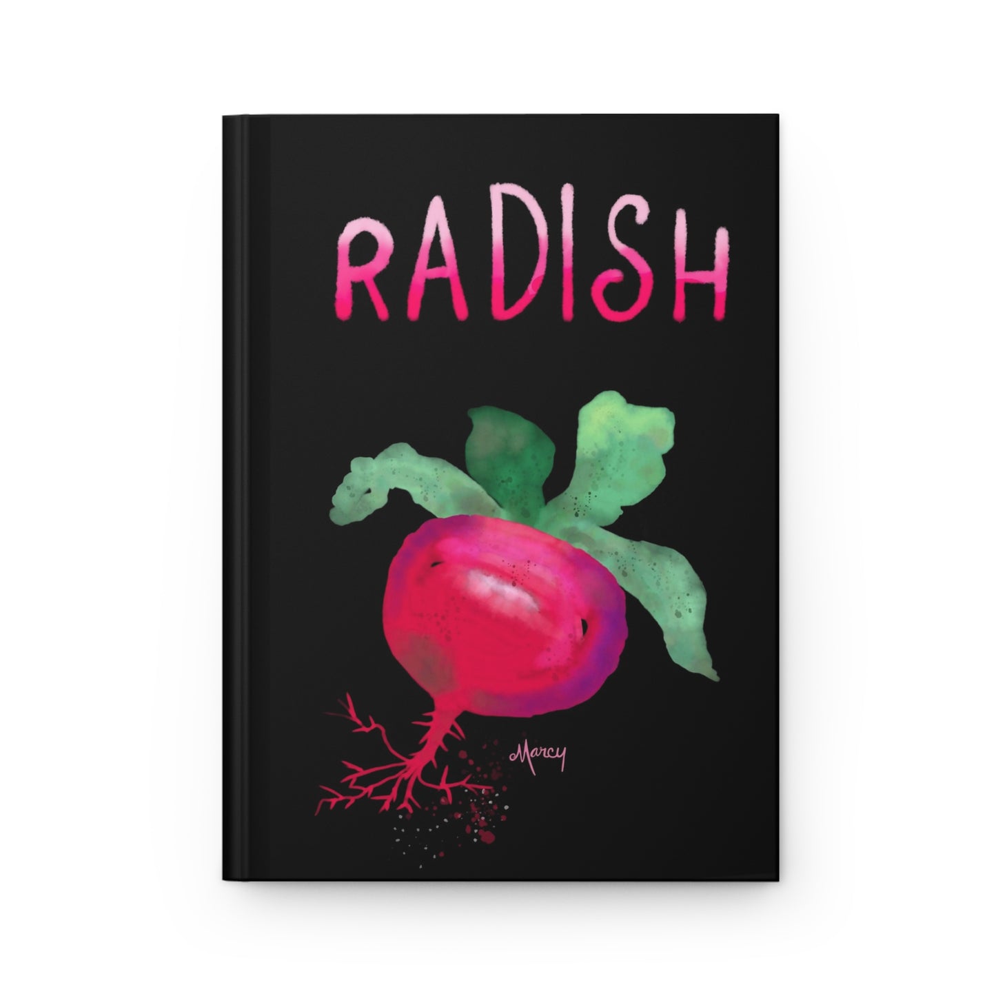 Radish Watercolor Painting Hardcover Journal Matte