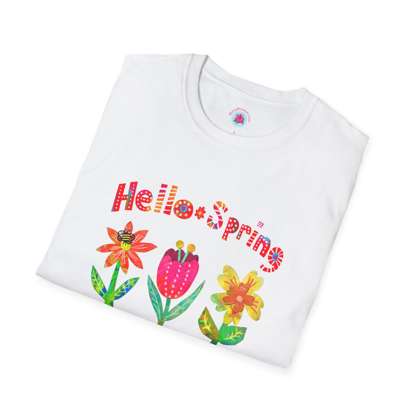 Hello Spring Collage Softstyle T-Shirt