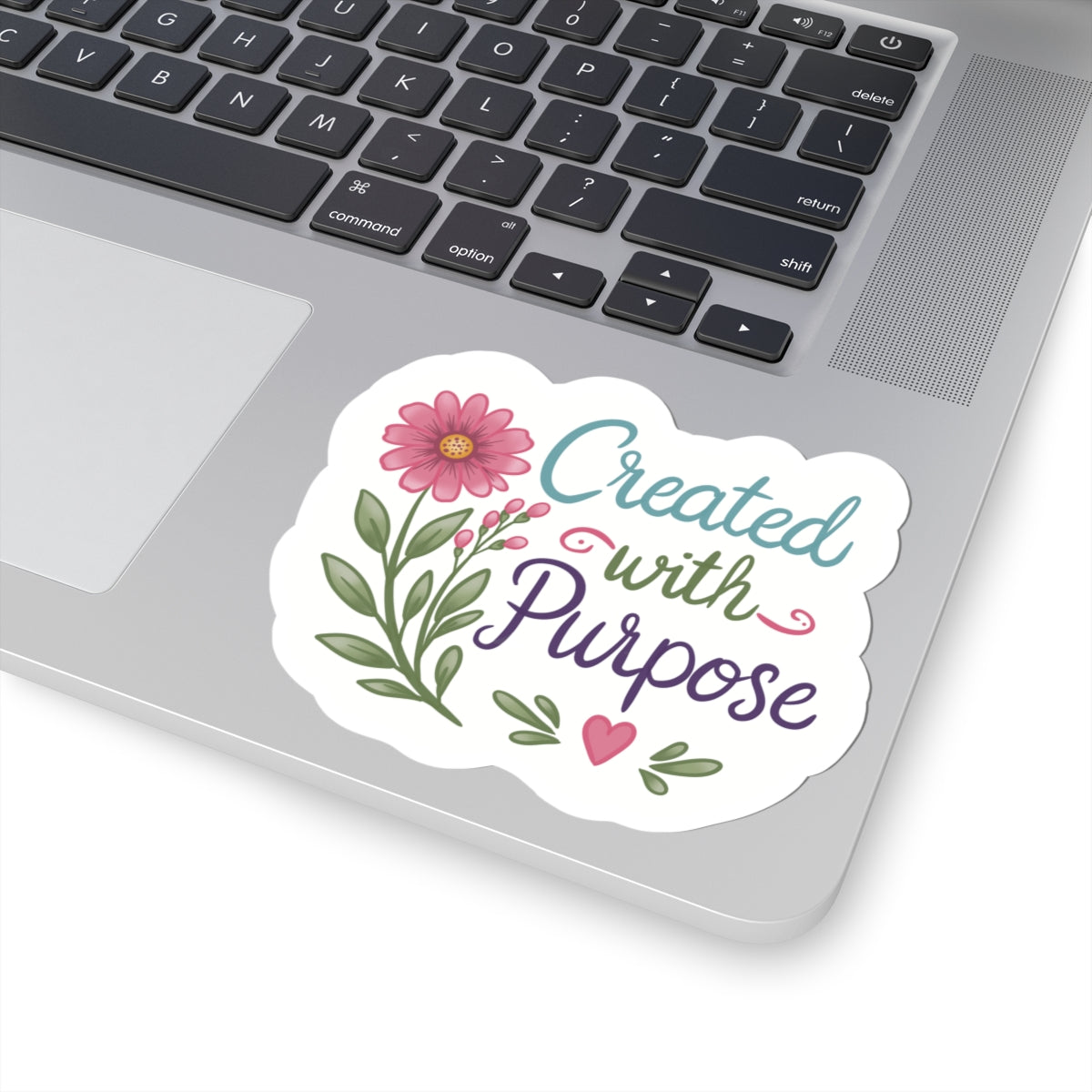 Created with Purpose Floral Kiss-Cut Sticker
