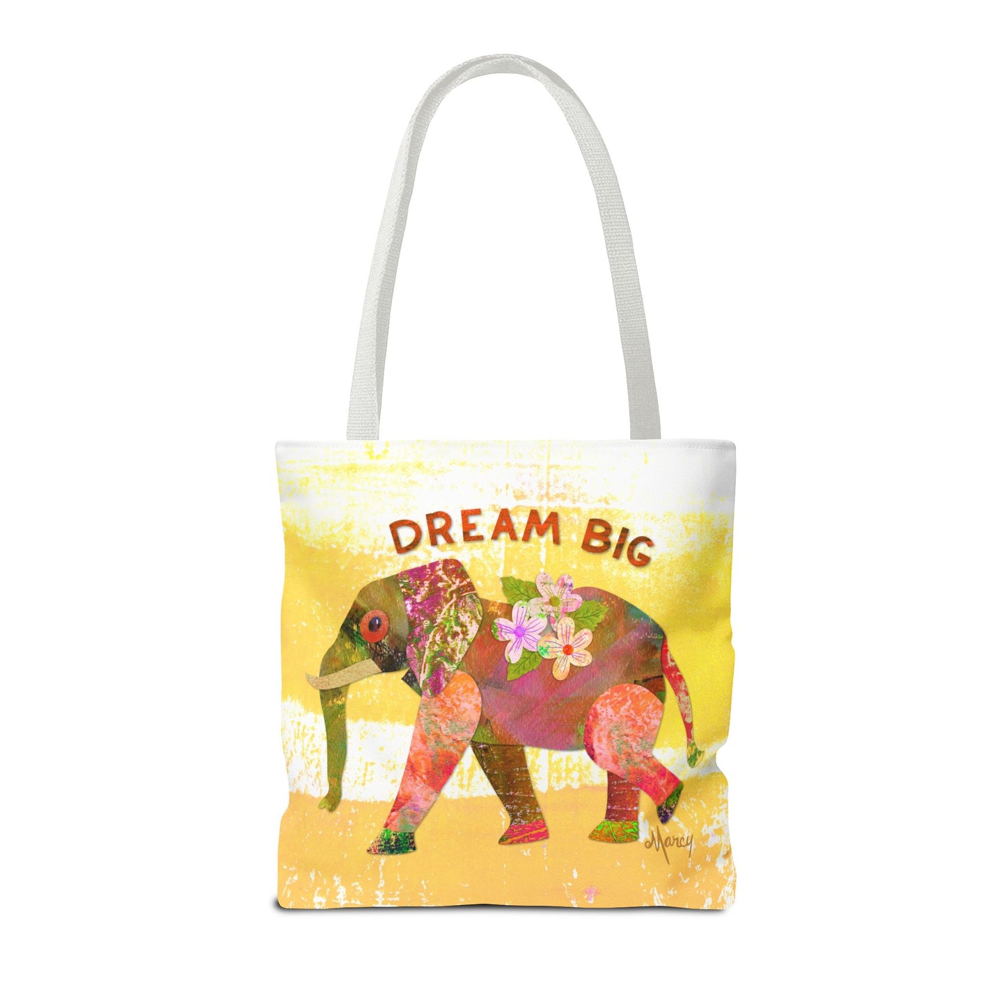 Dream Big Elephant Collage Tote Bag