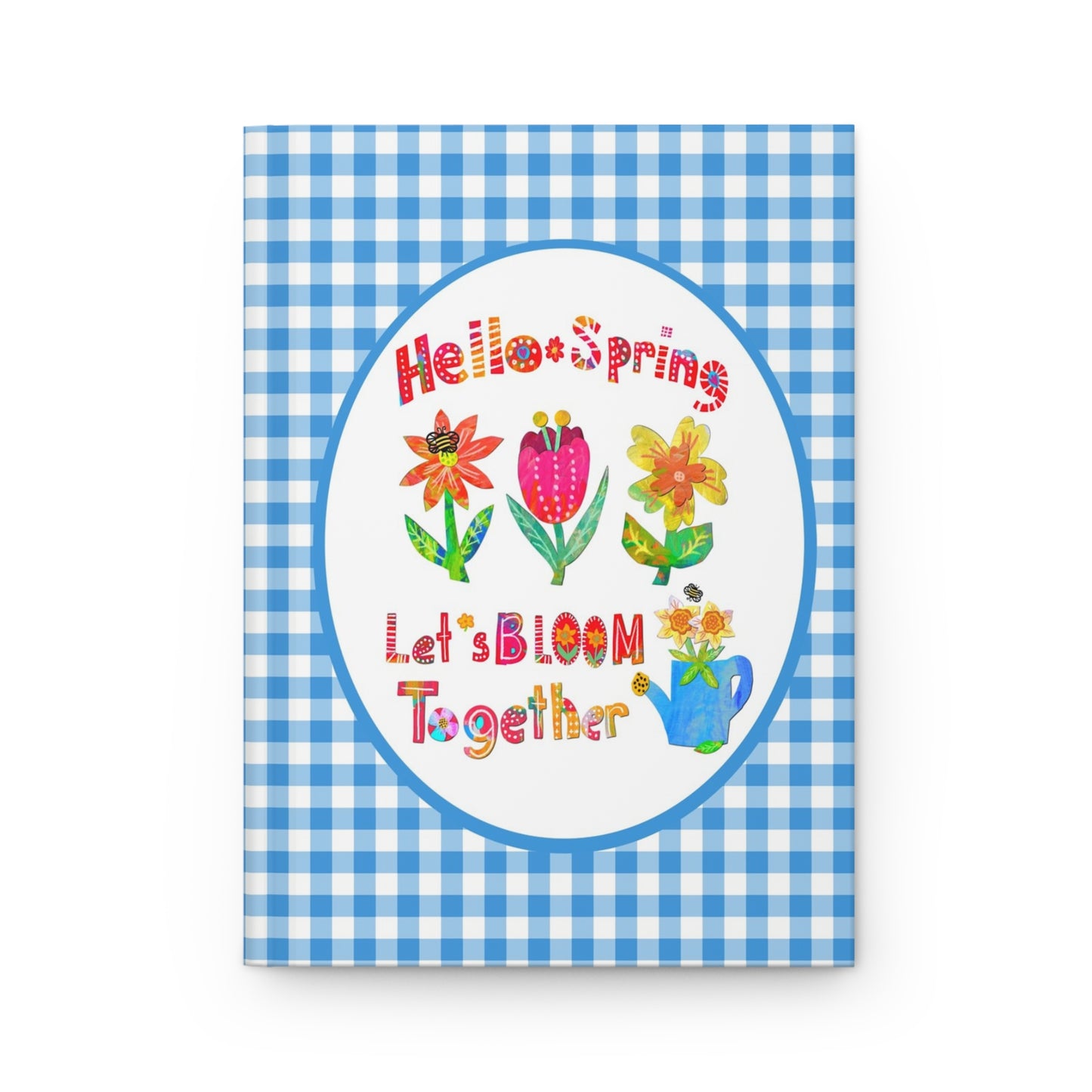 Hello Spring Collage Hardcover Journal Matte