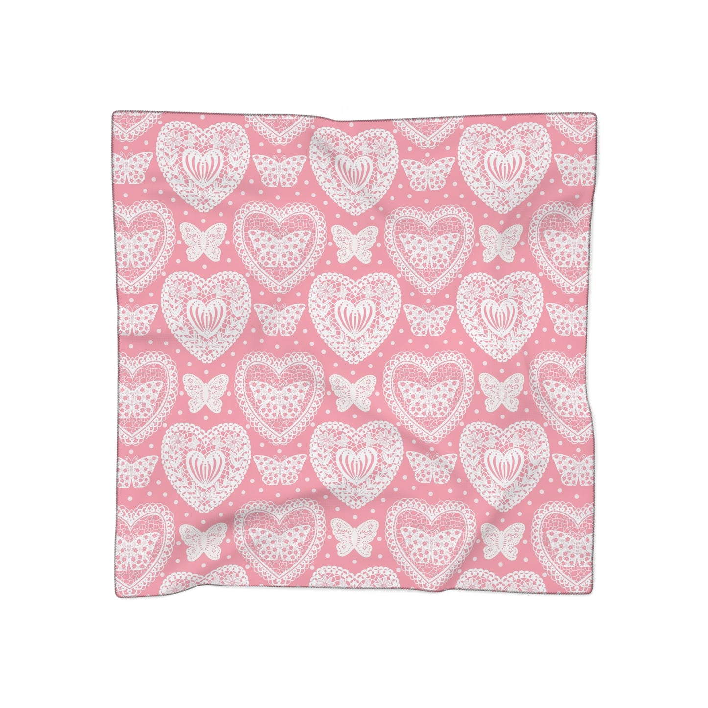 Paper Hearts Poly Scarf