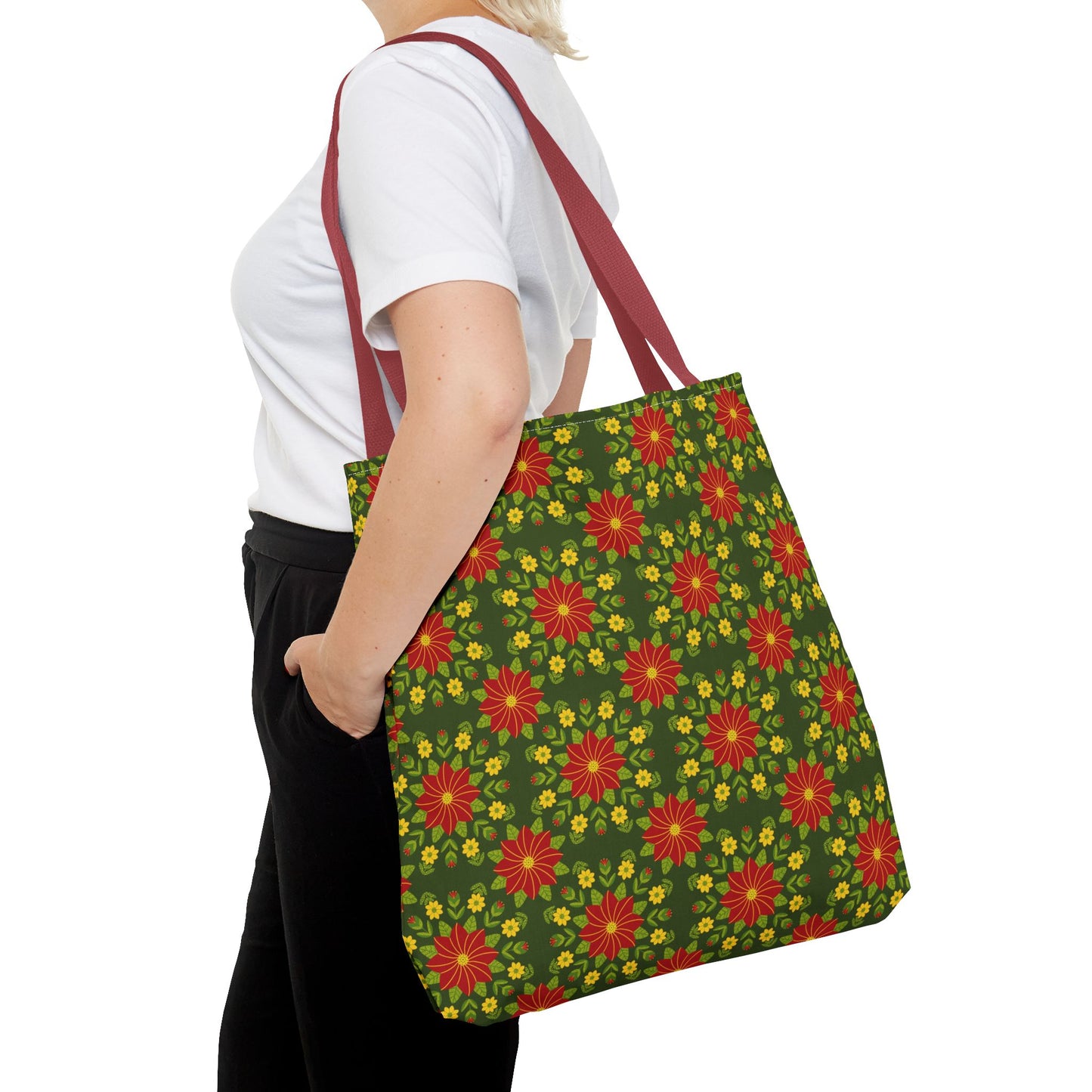 Poinsettias Tote Bag