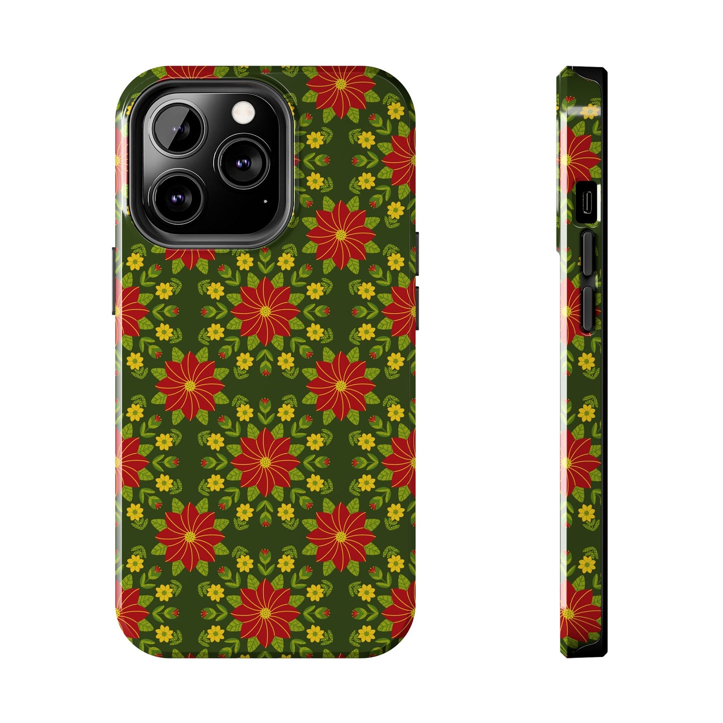 Poinsettias Tough Phone Cases