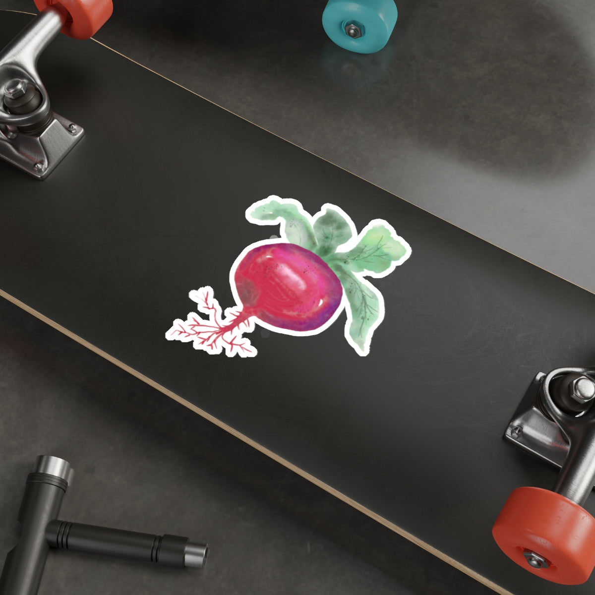 Radish Die Cut Sticker