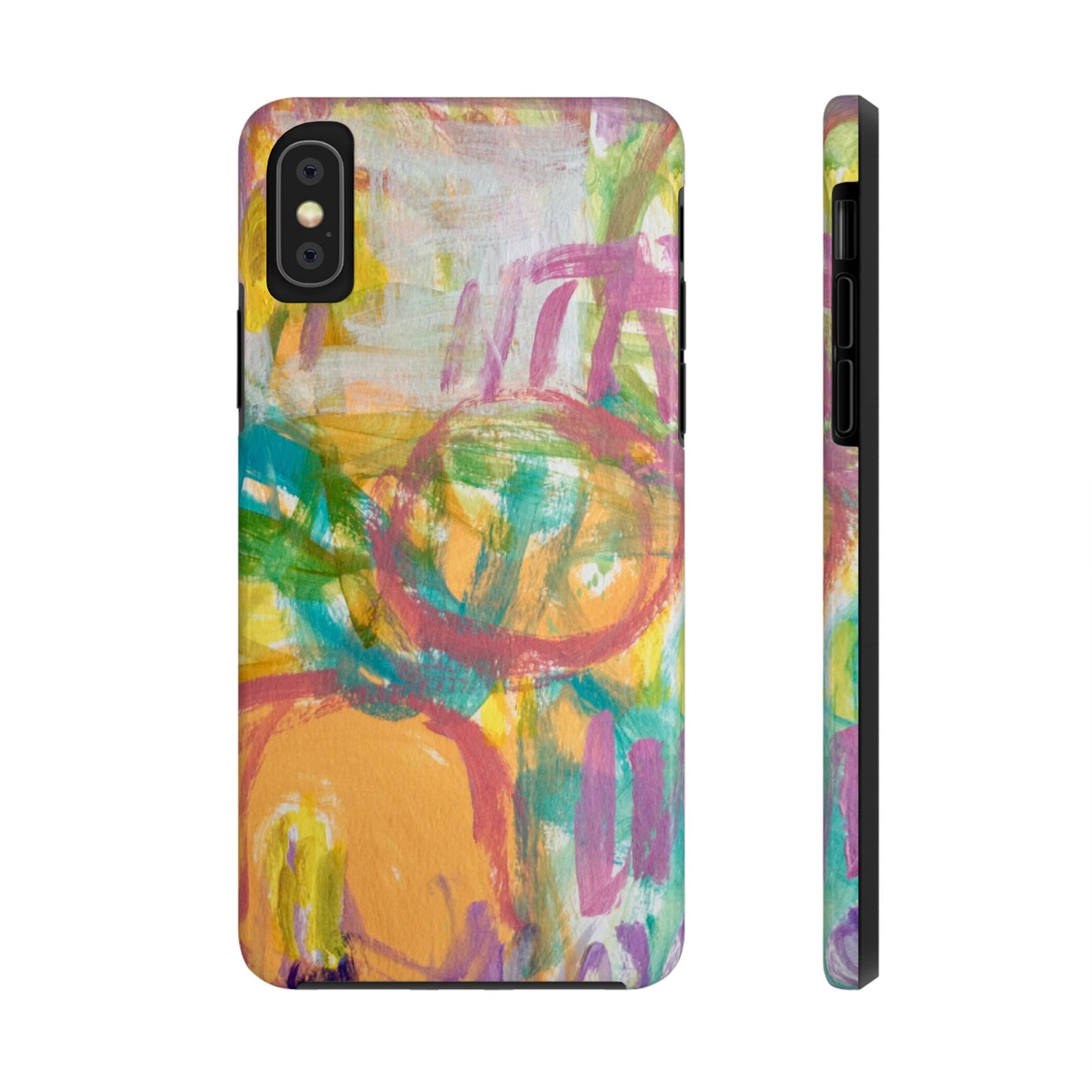 Abstract Pastel Circles Tough Phone Cases