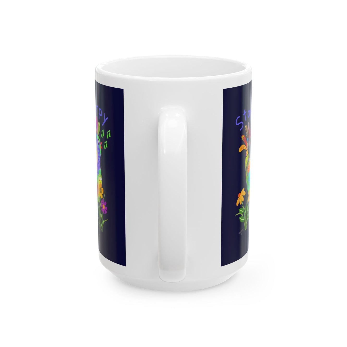 Kooky Bird Collage Ceramic Mug 11oz & 15oz