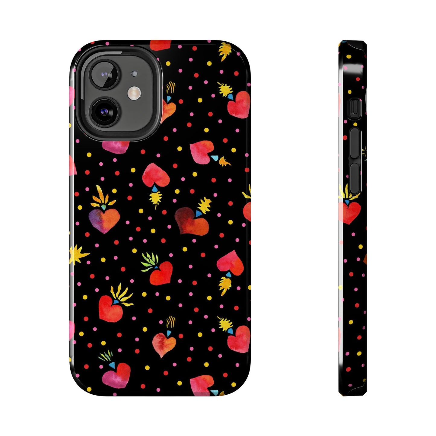 Frida Flaming Hearts Tough Phone Cases