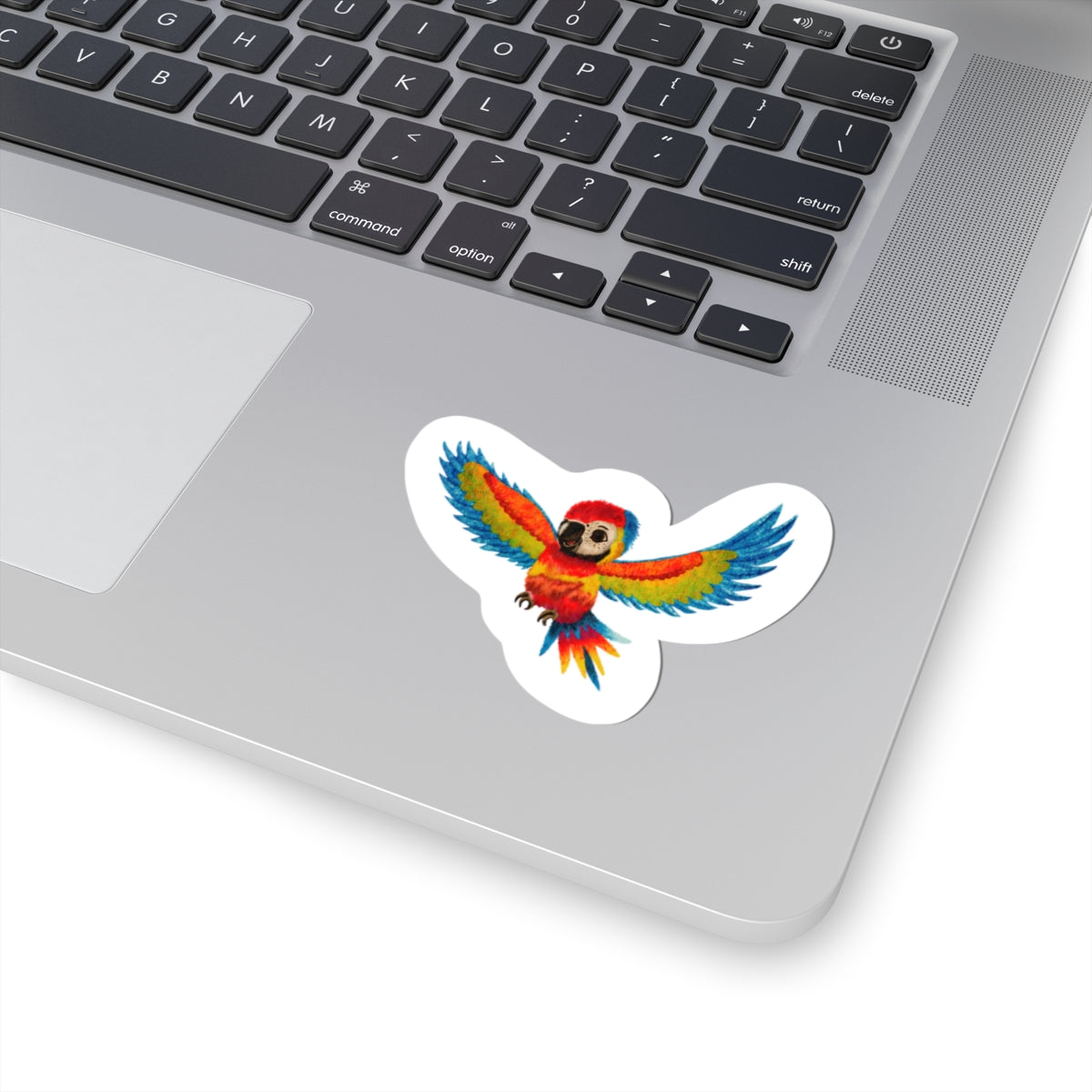 Baby Parrot Sticker — Cute Watercolor Baby Parrot Vinyl Decal for Laptops, Water Bottles & Journals