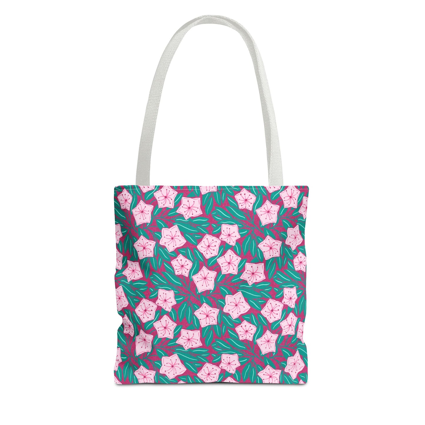 Pink Mountain Laurel Blossoms  All-Over Print Tote Bag