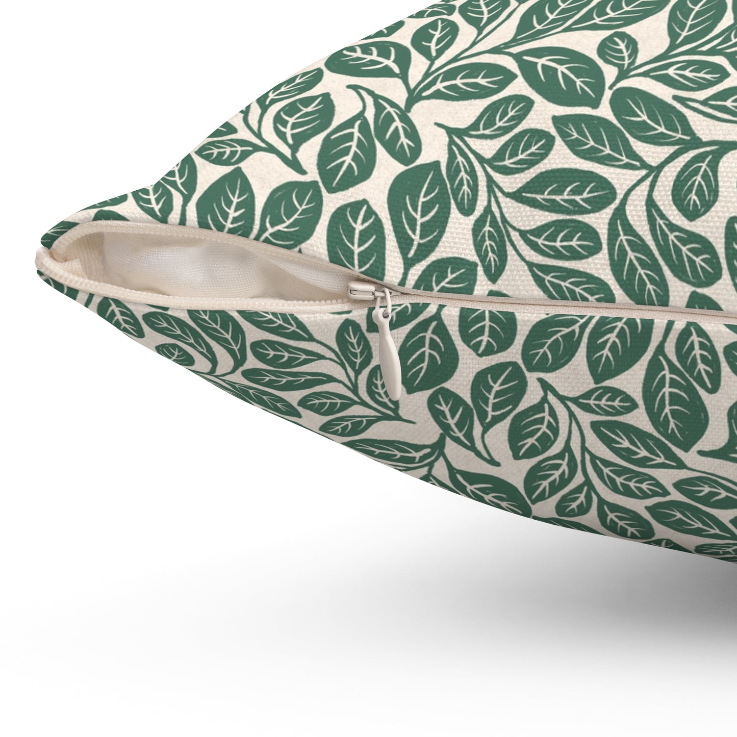 Sassafras Leaves Spun Polyester Square Pillow