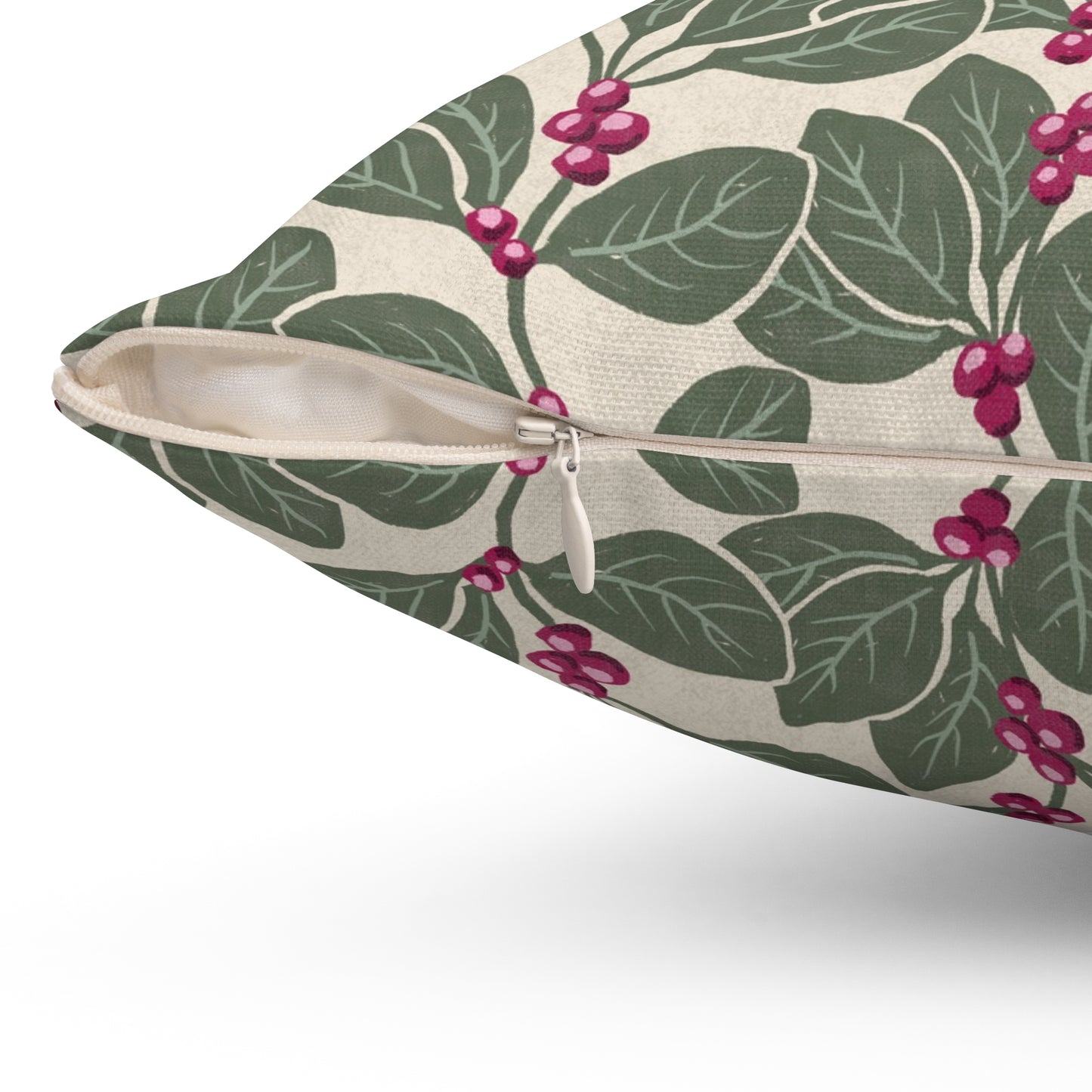 Honeysuckle Vine Spun Polyester Square Pillow