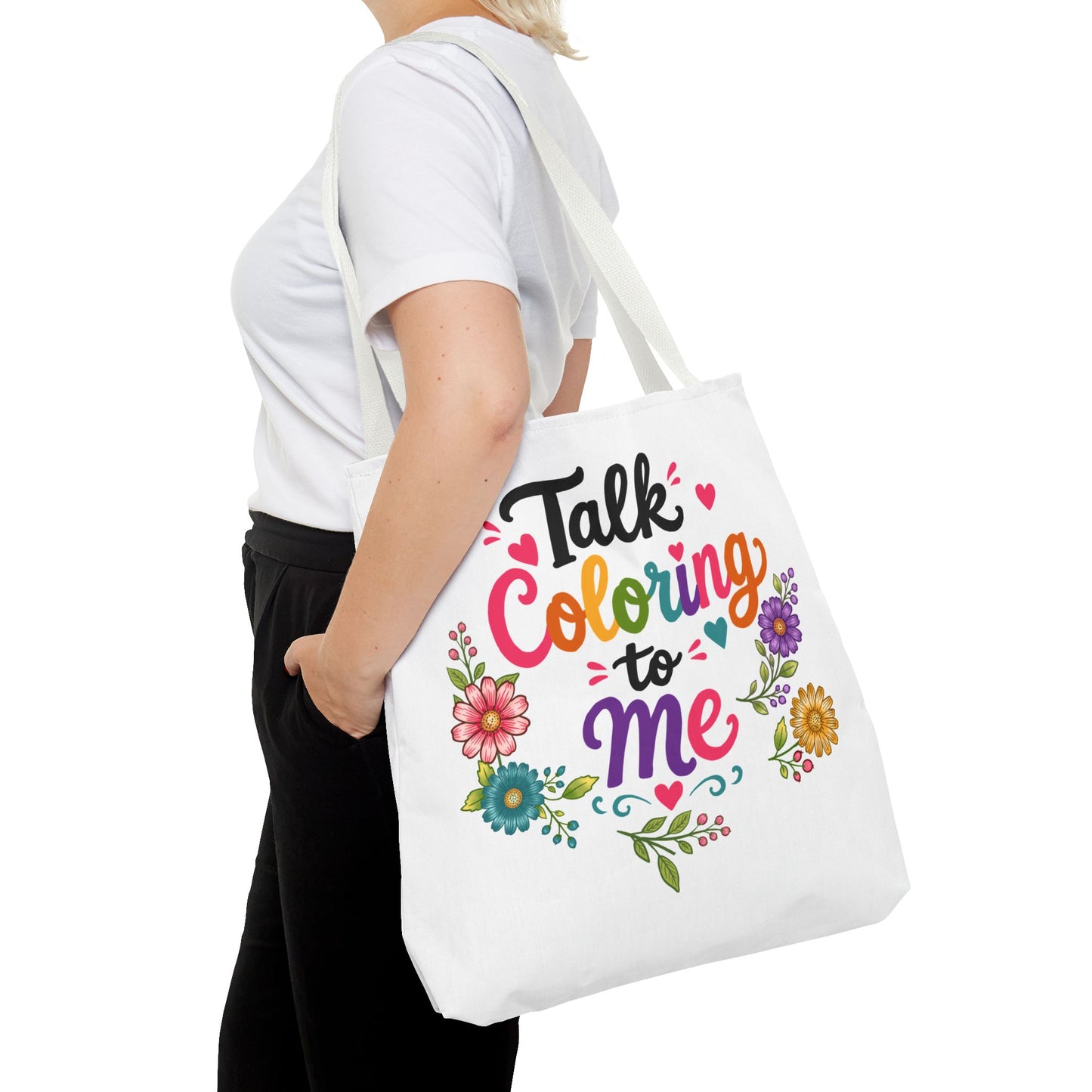 Talk Coloring to Me Tote Bag