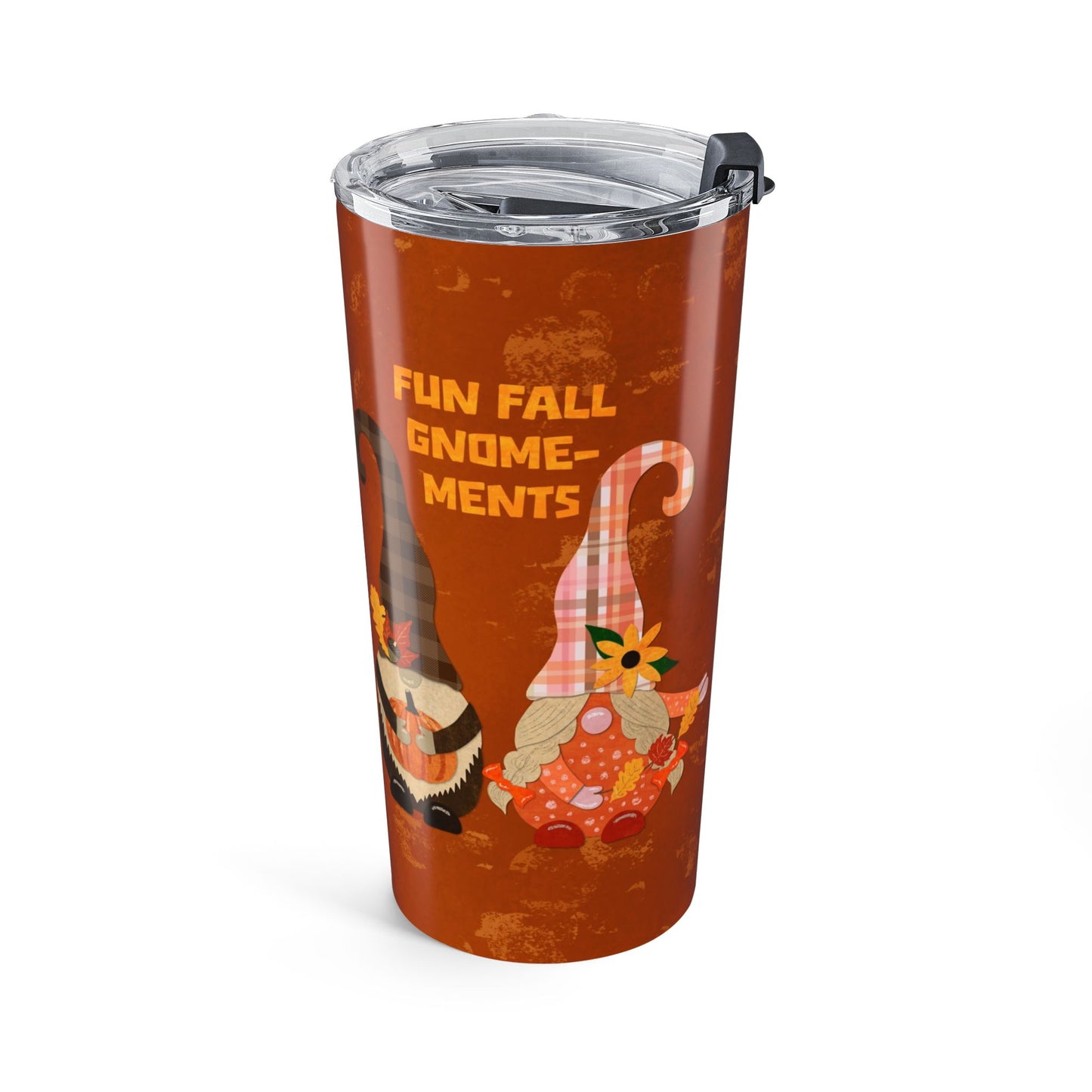 Fun Fall Gnome-ments Collage Tumbler