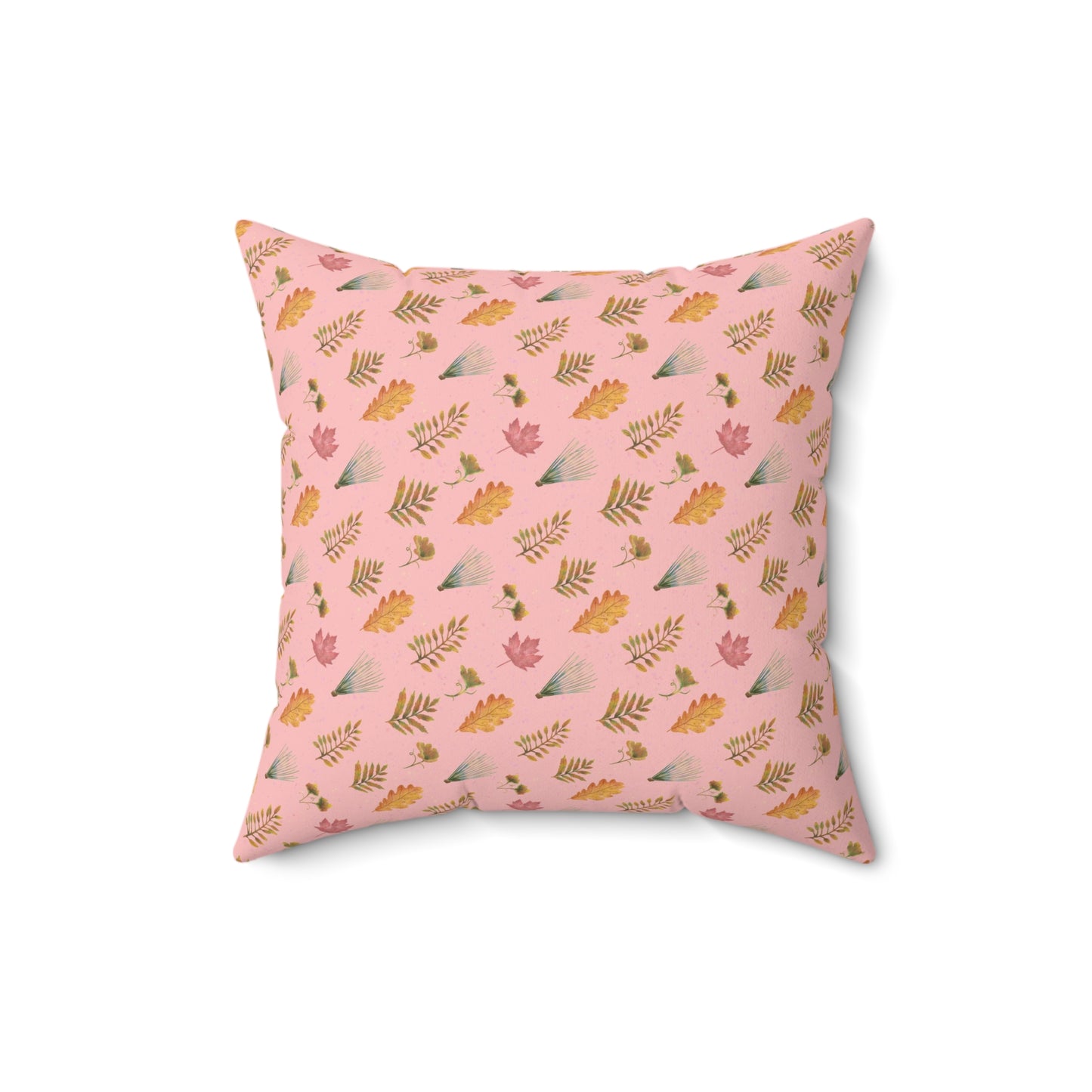 Autumn Leaves Spun Polyester Square Pillow