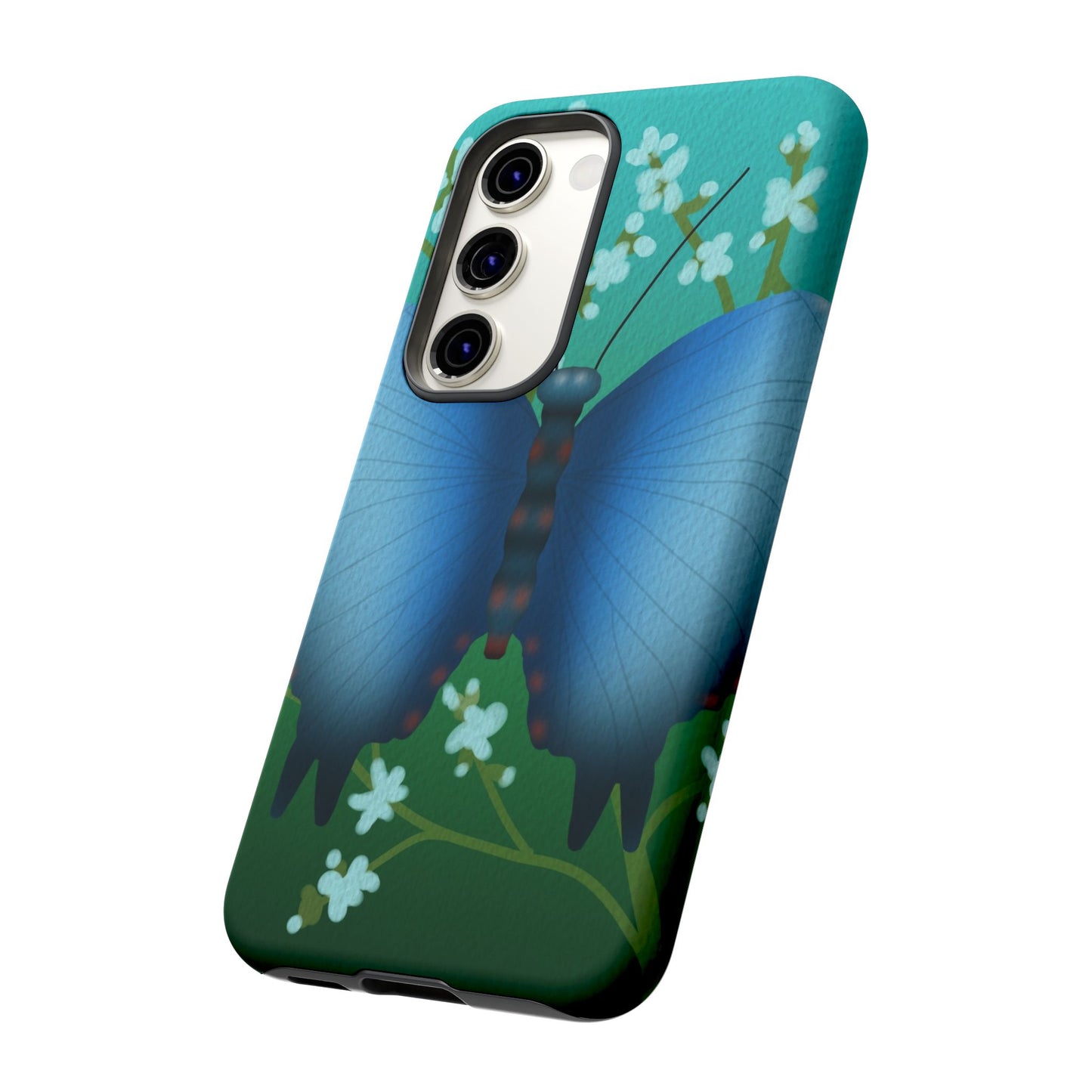 Blue Butterfly Tough Phone Case