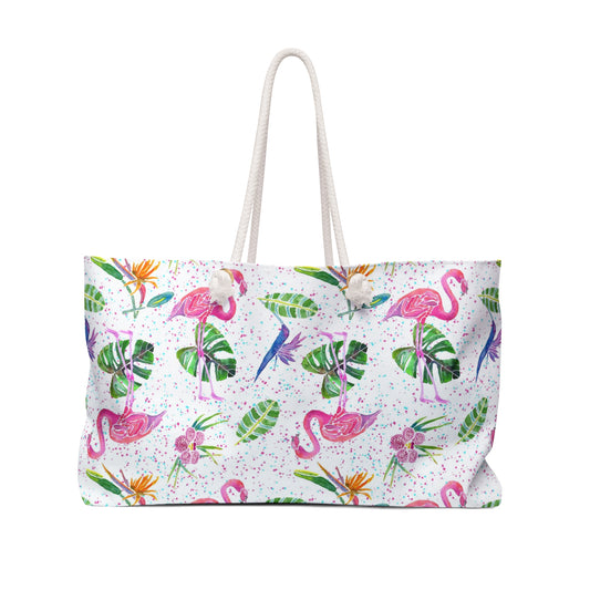 Flamingo Party Weekender Bag