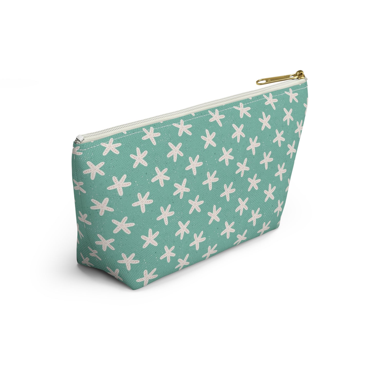 Starfish on Sea Green Accessory Pouch