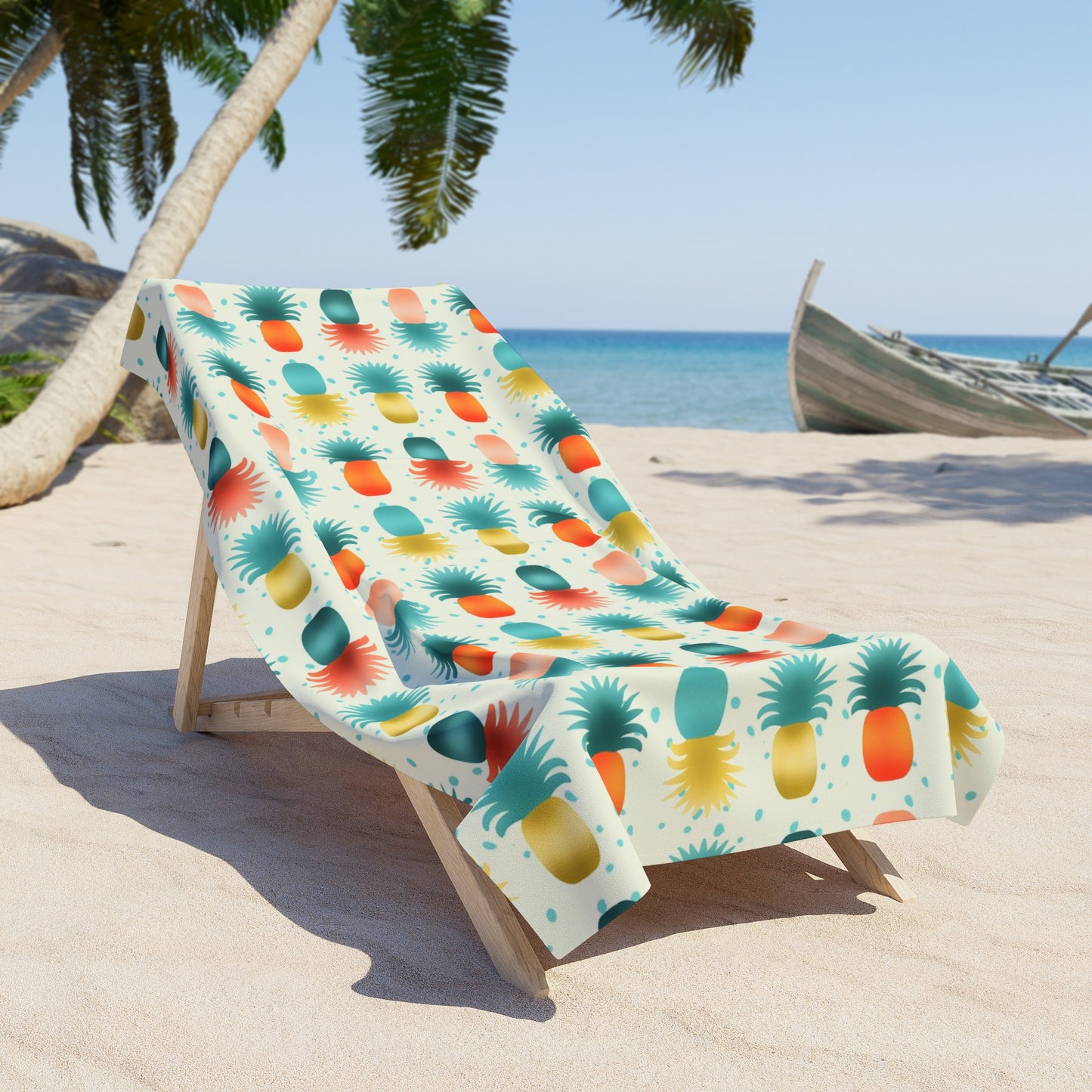 Pineapples Beach Towel