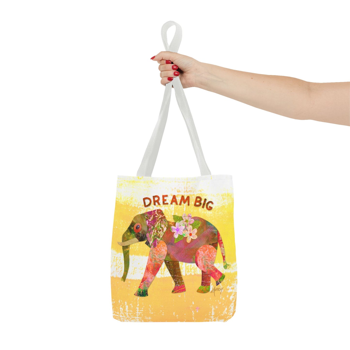 Dream Big Elephant Collage Tote Bag