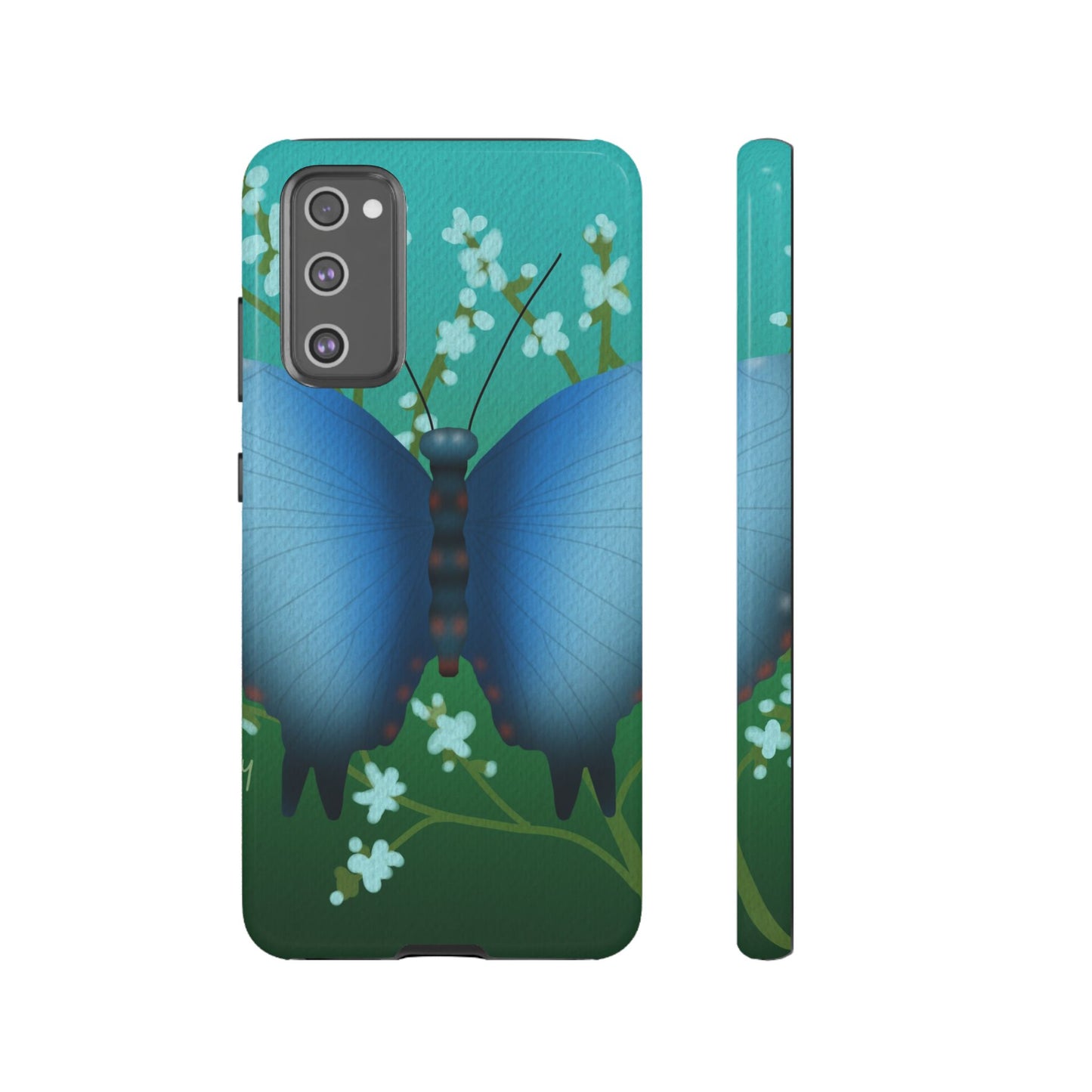 Blue Butterfly Tough Phone Case