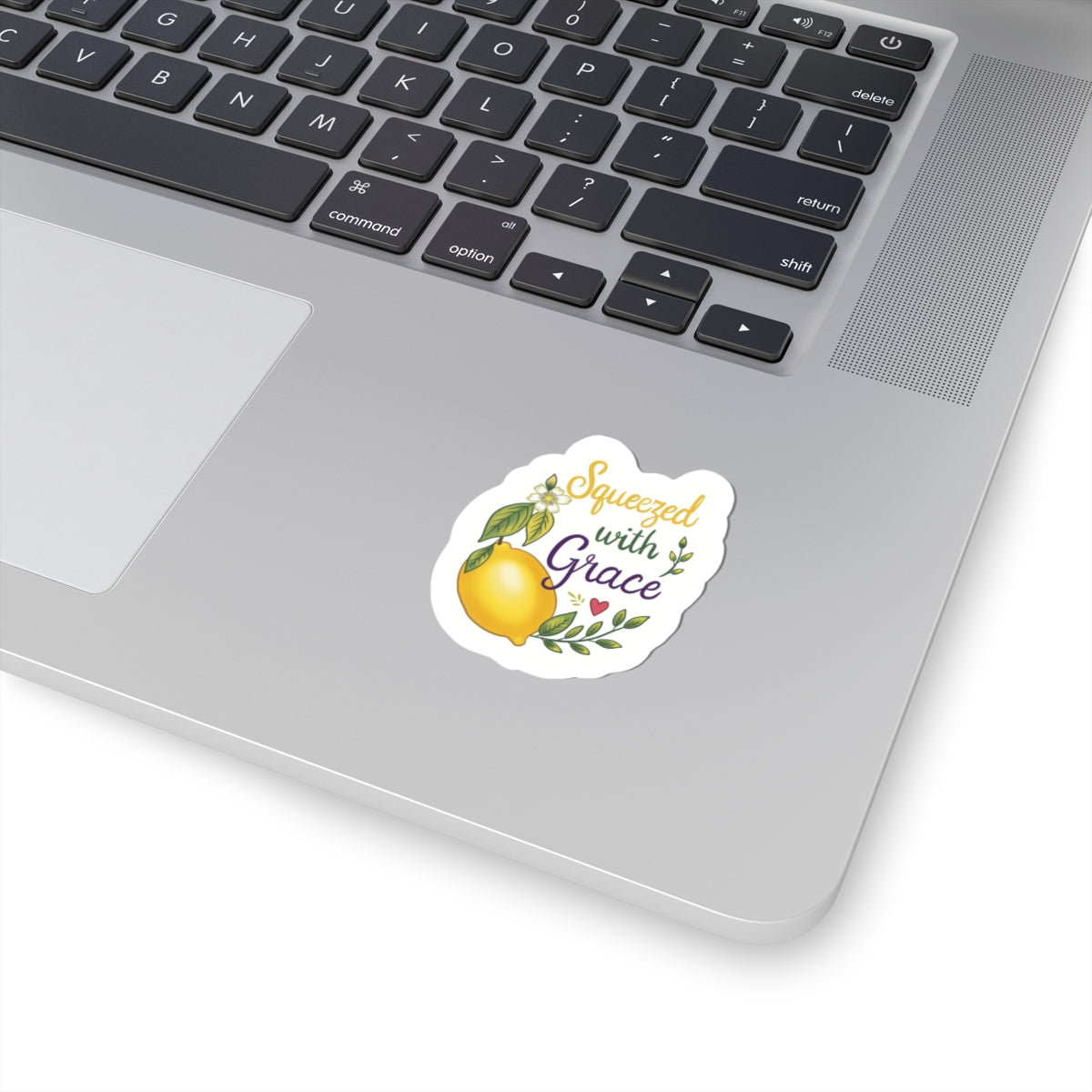 Sticker — "Squeezed with Grace" Lemon Vinyl Kiss-Cut Sticker