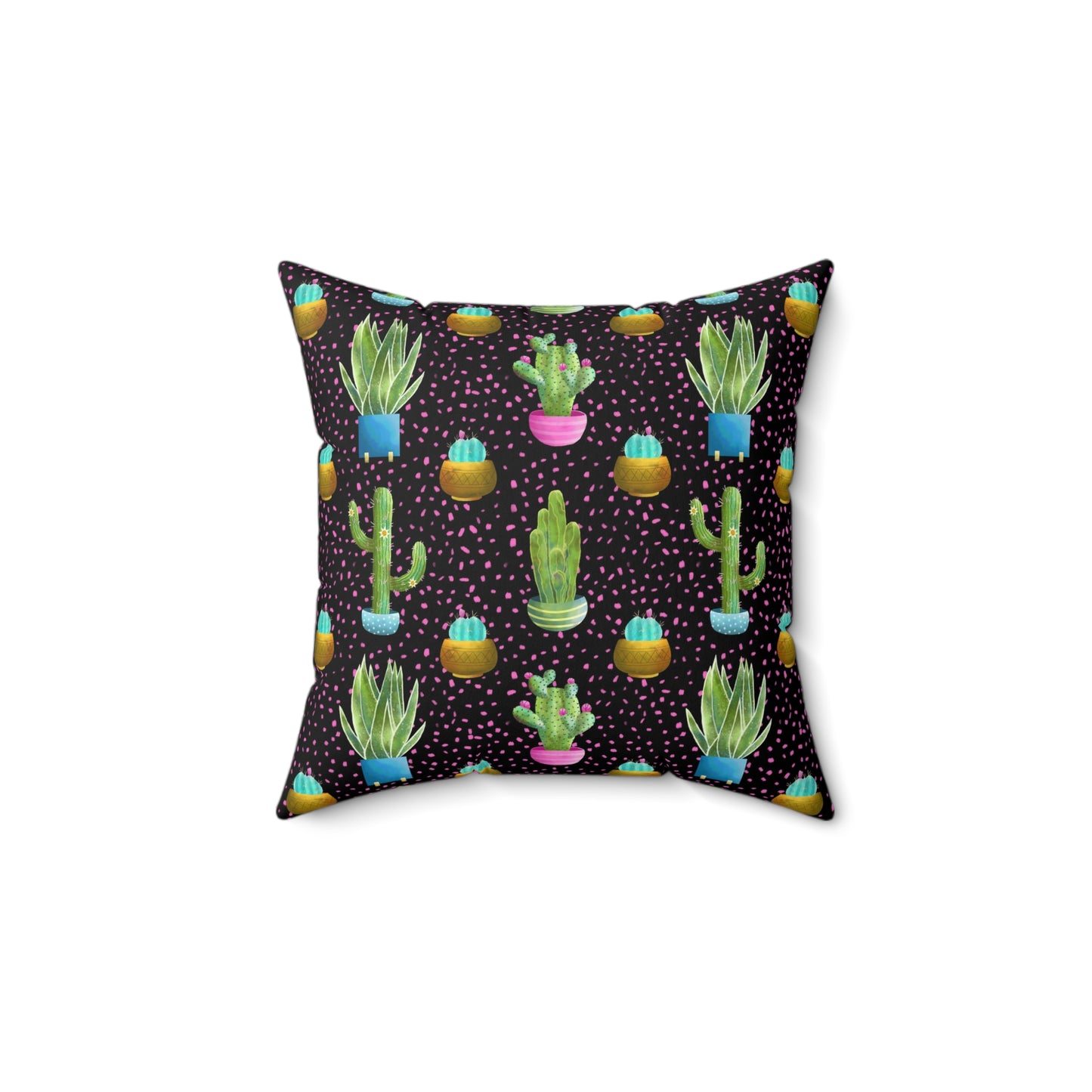 Frida Cactus Spun Polyester Square Pillow