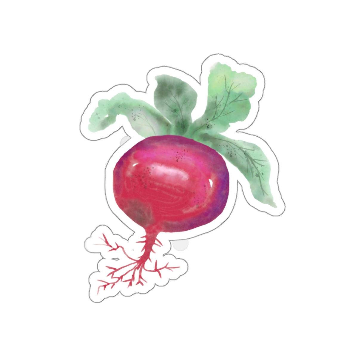 Radish Die Cut Sticker