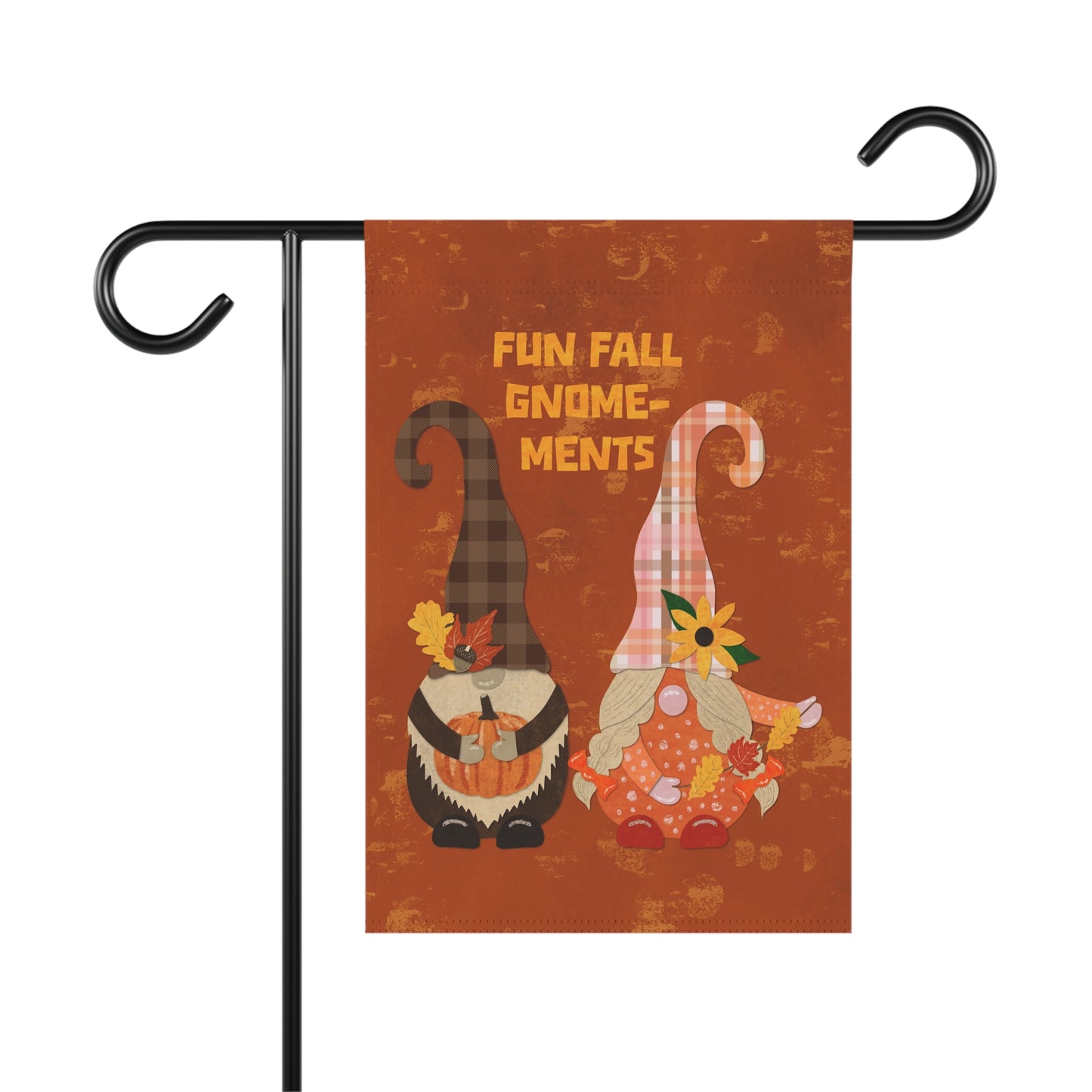 Fun Fall Gnome-ments Collage Garden Banner