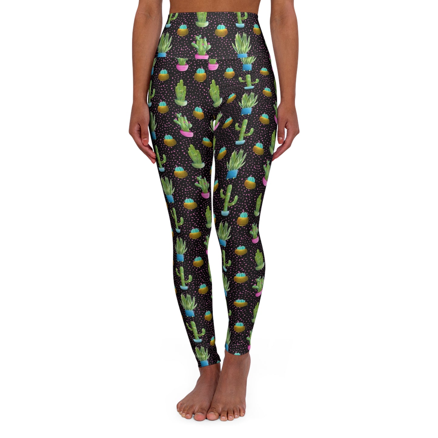 Frida Cactus High Waisted Yoga Leggings