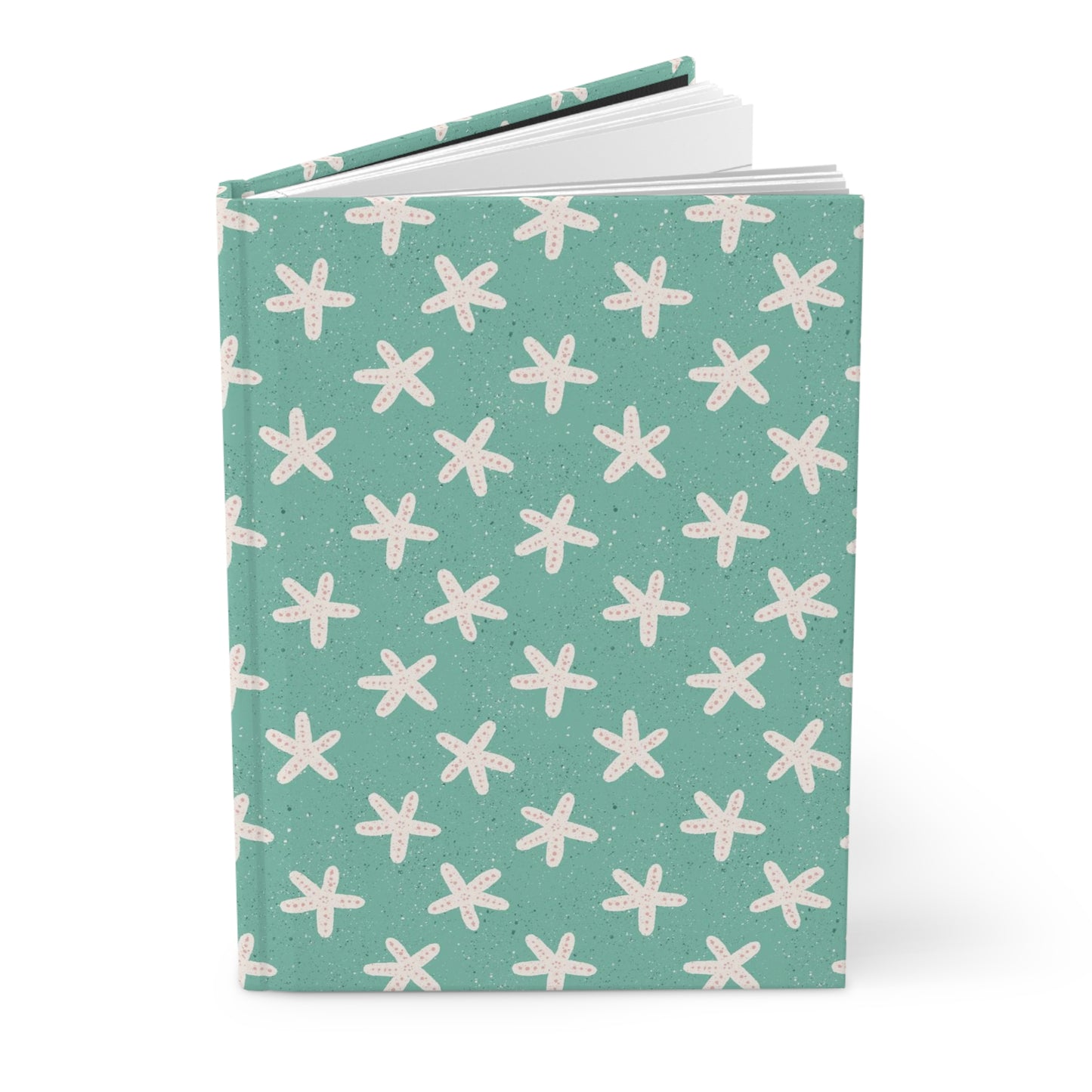Starfish on Sea Green Hardcover Journal Matte