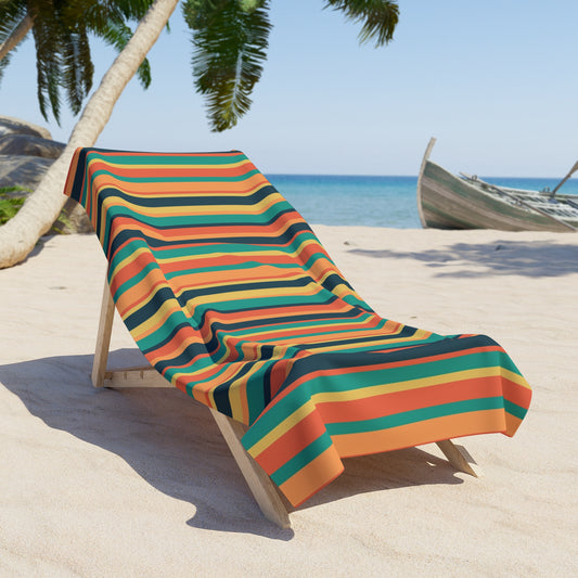 Sunbaked Stripes Beach Towel