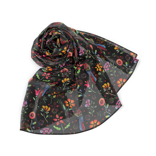 Frida Flowers Poly Scarf