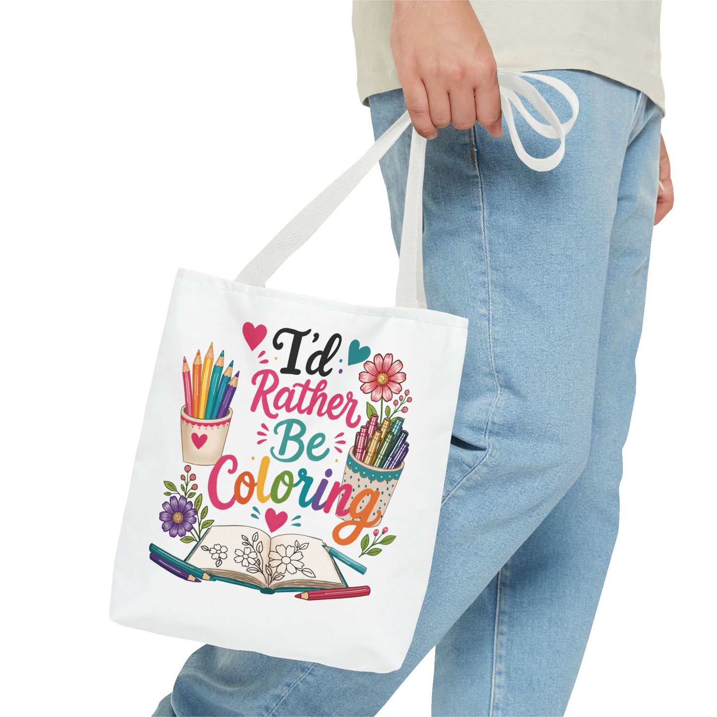 I’d Rather Be Coloring Tote Bag