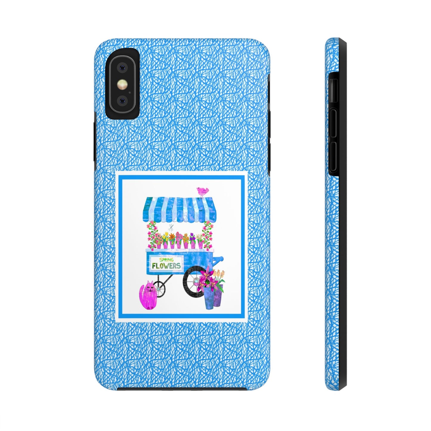 Spring Flower Cart Collage Tough Phone Cases