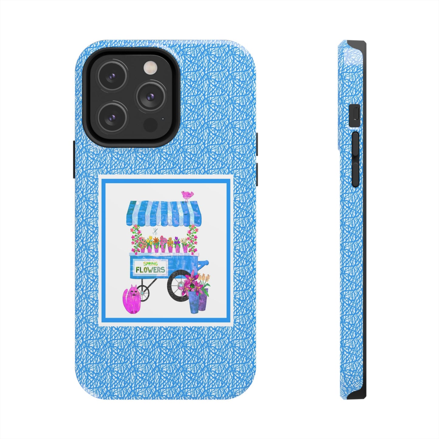 Spring Flower Cart Collage Tough Phone Cases