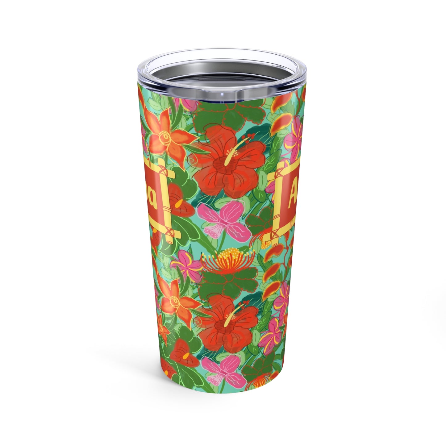 Tropical Flowers Tumbler 20oz