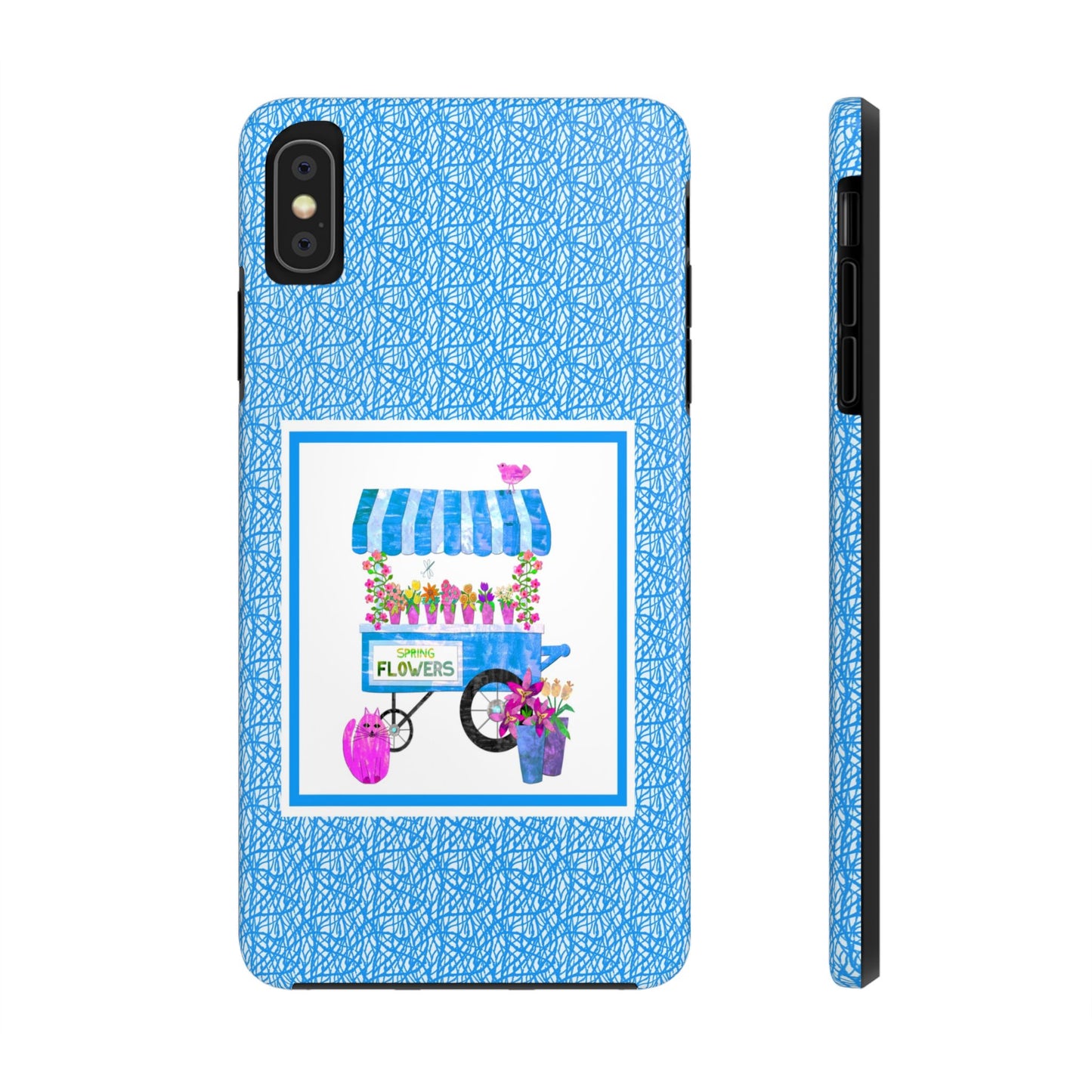 Spring Flower Cart Collage Tough Phone Cases