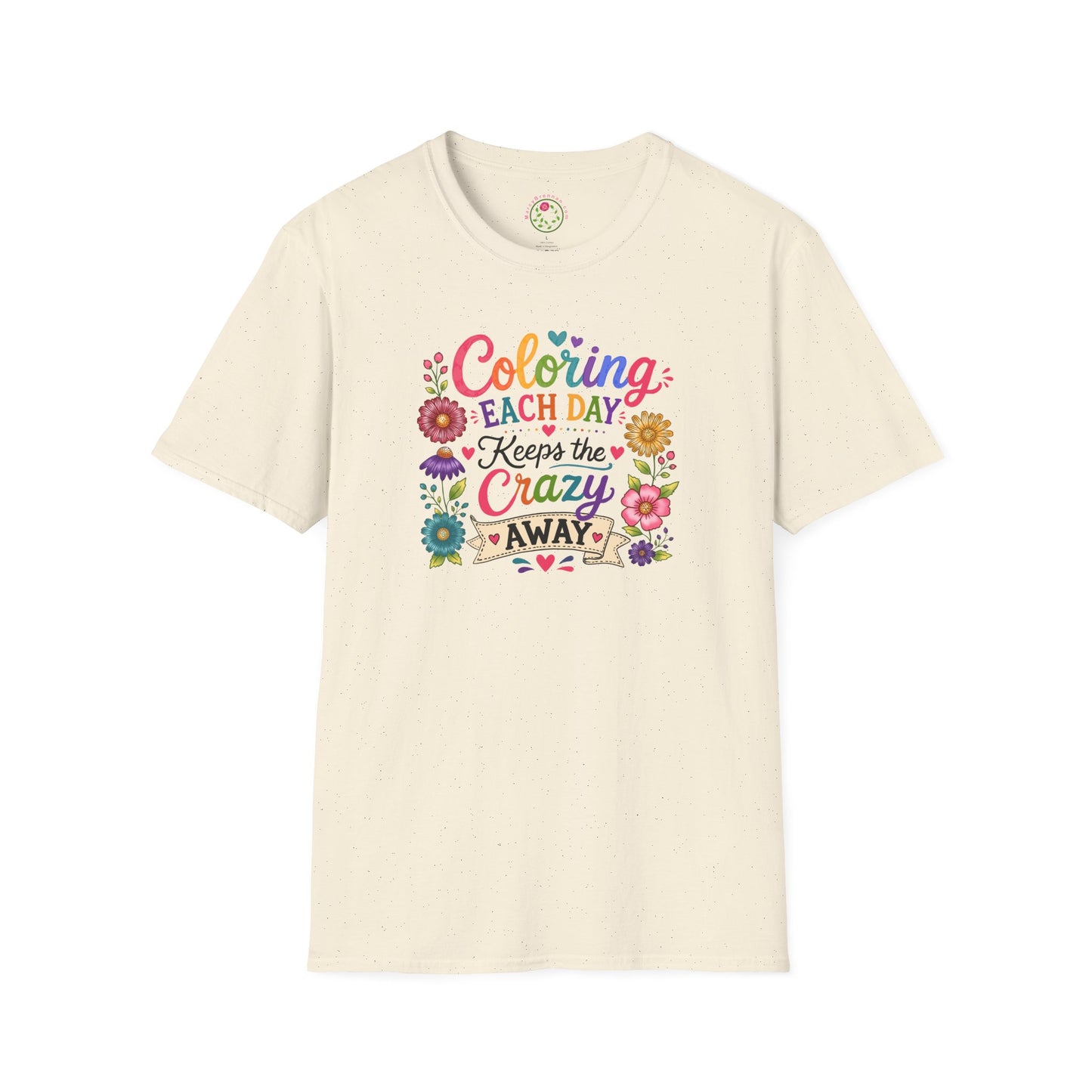 Coloring Each Day Keeps the Crazy Away T-Shirt