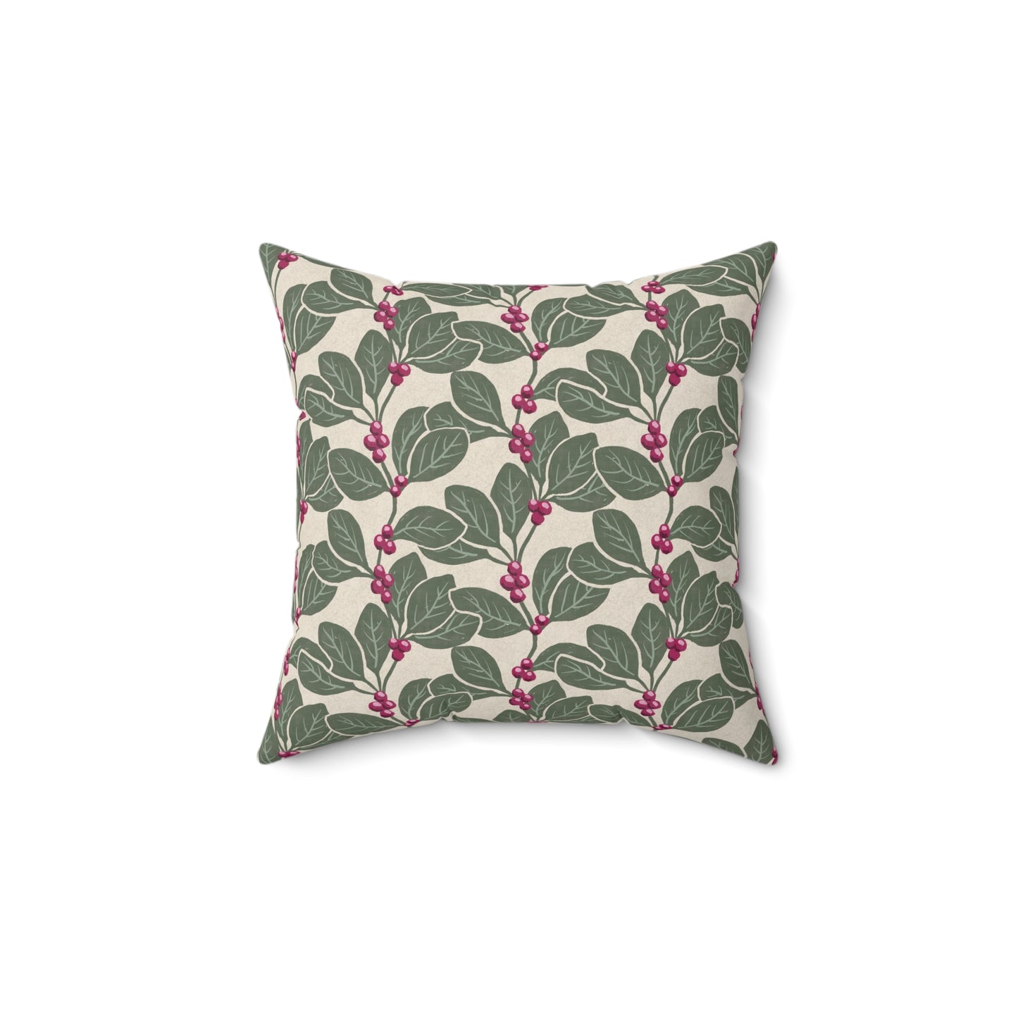 Honeysuckle Vine Spun Polyester Square Pillow
