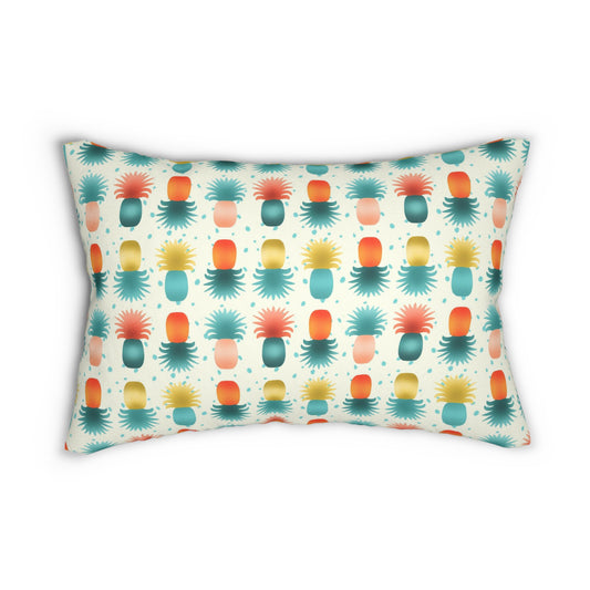 Pineapples Spun Polyester Lumbar Pillow