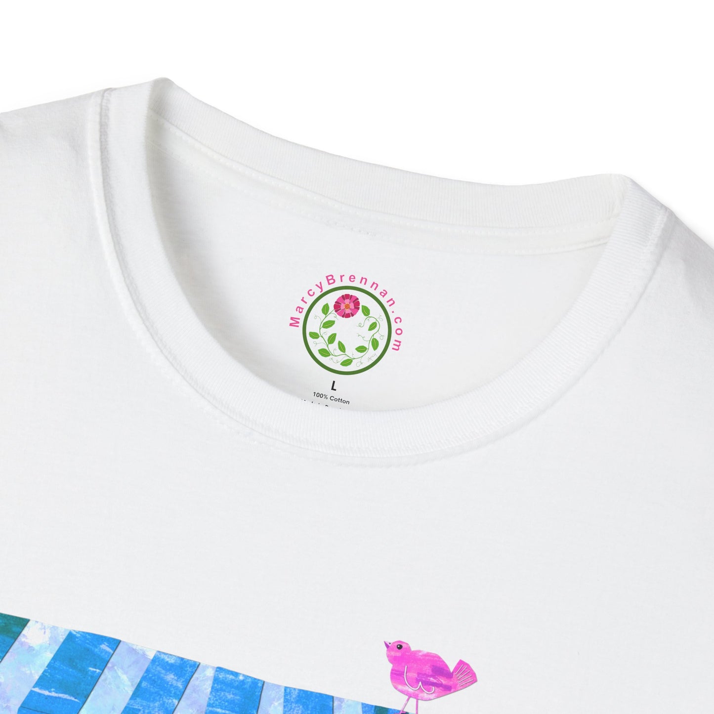 Spring Flower Cart Collage Softstyle T-Shirt